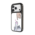 CAT PERSON | iPhone 18 Pro Max / Impact Case MagSafe Compatible - Glossy / Glossy Black | Image 2
