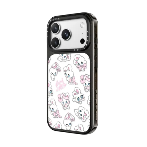 Ribbon Bunnies | iPhone 18 Pro Max / Impact Case MagSafe Compatible - Glossy / Glossy Black | Image 2