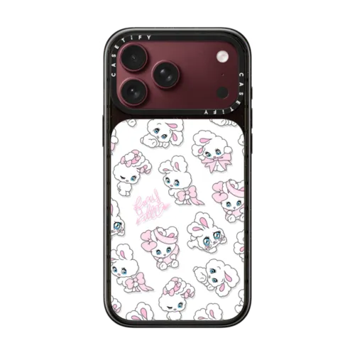 Ribbon Bunnies | iPhone 18 Pro Max / Impact Case MagSafe Compatible - Glossy / Glossy Black | Image 1