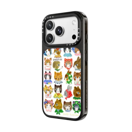 fluffy little friends | iPhone 18 Pro Max / Impact Case MagSafe Compatible - Glossy / Glossy Black | Image 2