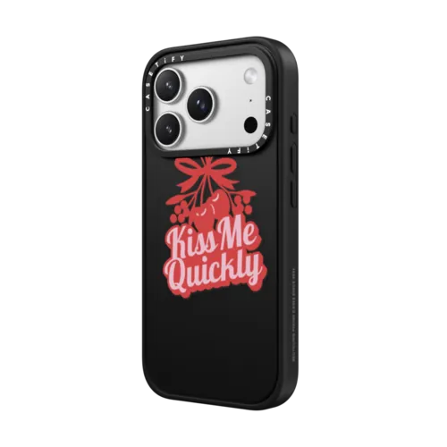 Kiss Me Quickly | iPhone 17 Pro Max / Impact Case MagSafe Compatible / Matte Black | Image 2