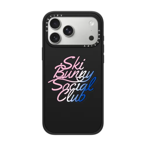Ski Bunny Social Club | iPhone 17 Pro Max / Impact Case MagSafe Compatible / Matte Black | Image 1