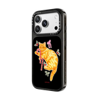 Candy Cane Cat | iPhone 18 Pro Max / Impact Case MagSafe Compatible - Glossy / Glossy Black | Image 2