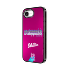 Custom Barbie 65th Anniversary Edition Unstoppable Case - Pink Edition | iPhone 16e / Impact Case MagSafe Compatible / Black | Image 2