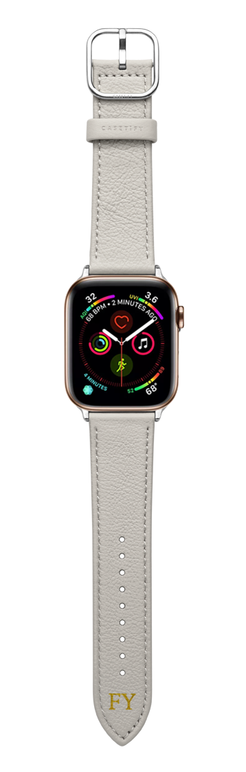 Genuine Leather Band | Apple Watch Series 1-3 (38mm) / Genuine Leather Band / Light Grey | Image 1