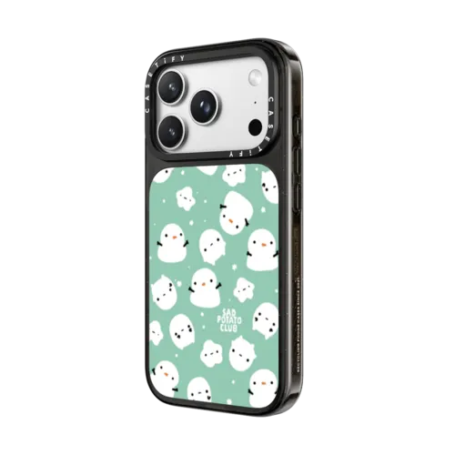 snowy potatoes | iPhone 18 Pro Max / Impact Case MagSafe Compatible - Glossy / Glossy Black | Image 2
