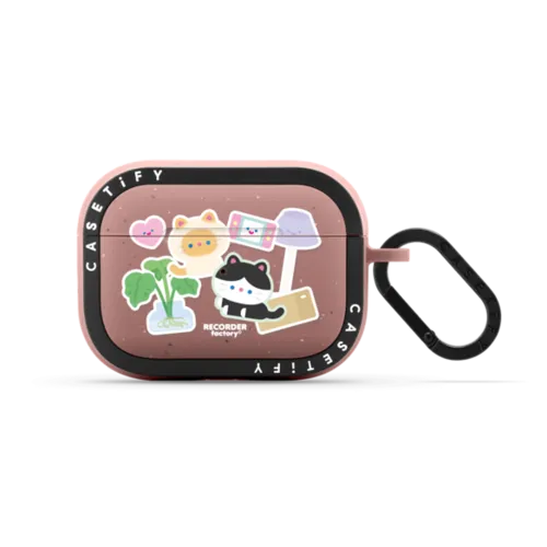 KITTEN PARTY | AirPods Pro 2 / Earbuds Bounce Case / Matte Dusty Rose | Image 1
