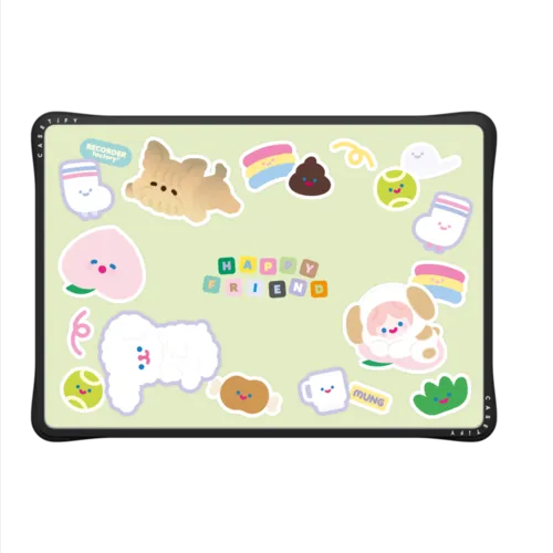 PUPPY PARTY | MacBook Air 13-inch (M1 / Intel) / MacBook Impact Case / Black | Image 2