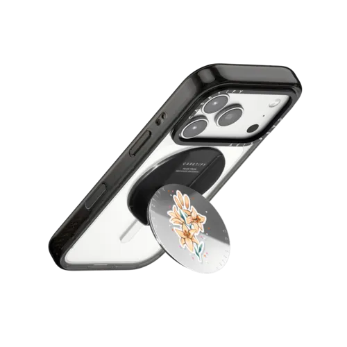 Fleurs Grip Stand | Snappy Grip Stand / Snappy Mirror Grip Stand MagSafe Compatible / Silver | Image 3