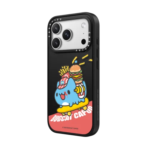 Bugcat Capoo Skater Case | iPhone 17 Pro Max / Impact Case MagSafe Compatible / Matte Black | Image 2