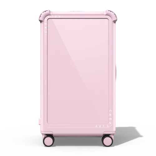 Custom Suitcase | 29" Check-In Trunk Suitcase / Bounce Suitcase / Glossy Primrose Pink | Image 1