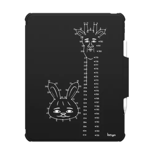 Keigo 13 | iPad Pro 13-inch (M4/M5) / iPad Impact Folio Case / Black | Image 1