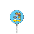 Bugcat Capoo Skater Magnetic Wireless Charger |   / PowerThru Magnetic Wireless Charger MagSafe Compatible / Black | Image 1