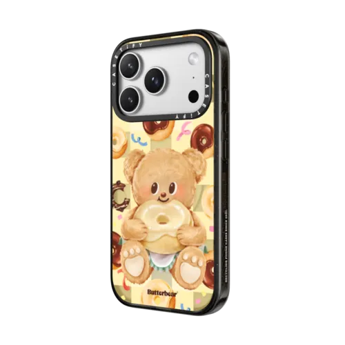 Donut Butterbear Case | iPhone 17 Pro Max / Impact Case MagSafe Compatible / Black | Image 2
