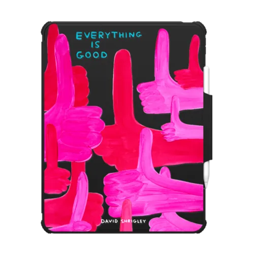 EVERYTHING IS GOOD Tablet Case | iPad Pro 13-inch (M4/M5) / iPad Impact Folio Case / Black | Image 1