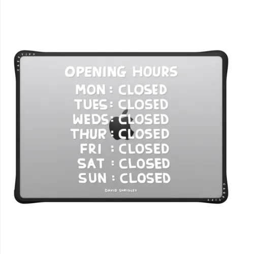 OPENING HOURS Laptop Case | MacBook Pro 14-inch (M1 - M5) / MacBook Impact Case / Black | Image 2