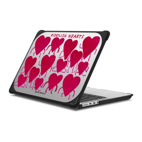 FOOLISH HEARTS Laptop Case | MacBook Pro 14-inch (M1 - M5) / MacBook Bounce Case / Black | Image 1