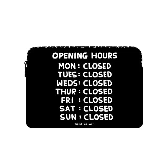 OPENING HOURS Laptop Sleeve | Image 1