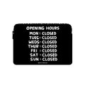 OPENING HOURS Laptop Sleeve | Image 1
