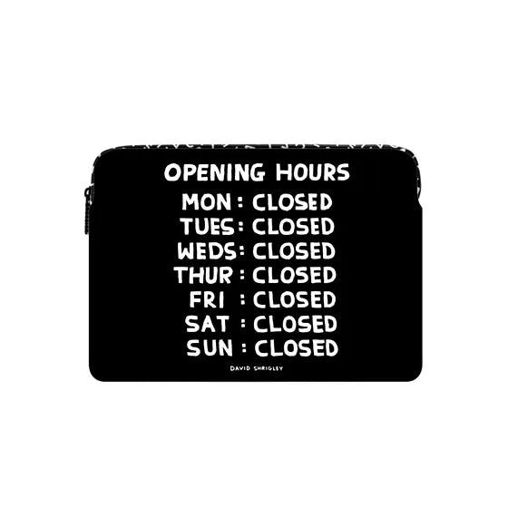 OPENING HOURS Laptop Sleeve | Image 1