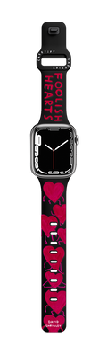 FOOLISH HEARTS Watchband | Apple Watch Series 7-9 (45mm) / Impact Band / Black | Image 1