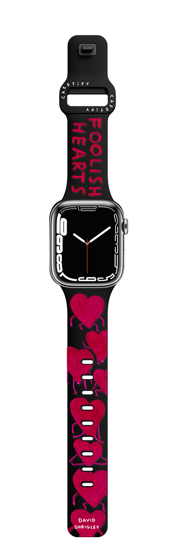 FOOLISH HEARTS Watchband | Apple Watch Series 7-9 (45mm) / Impact Band / Black | Image 1