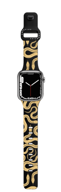 Gold Kingsnake | Apple Watch Series 7-9 (45mm) / Impact Band / Black | Image 1