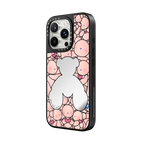 Never Feel Alone | iPhone 16 Pro Max / Mirror Case MagSafe Compatible / Silver on Black | Image 2