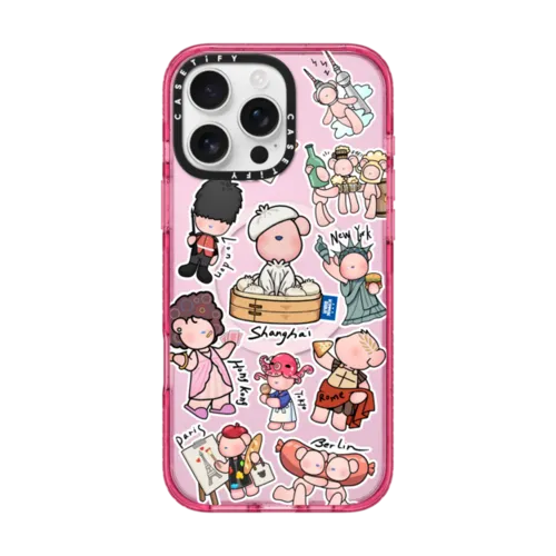 Hit the Road | iPhone 16 Pro Max / Impact Case MagSafe Compatible / Pink Fizz | Image 1