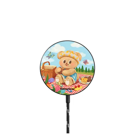 Picnic Butterbear Magnetic Wireless Charger | Image 1