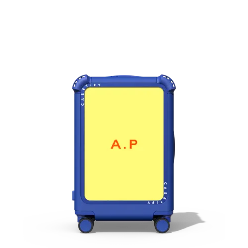 Custom Suitcase | 21" Carry-On Suitcase / Bounce Suitcase / Cobalt Blue | Image 1
