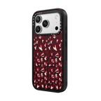 Leopard Love- Red | iPhone 17 Pro Max / Impact Case MagSafe Compatible / Matte Black | Image 2