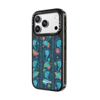 Floral Cameo Pattern Case | iPhone 18 Pro Max / Impact Case MagSafe Compatible - Glossy / Glossy Black | Image 2