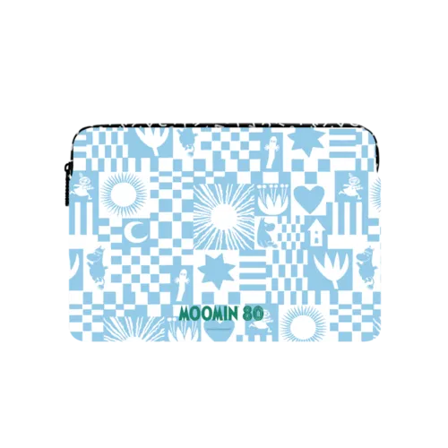 Moomin Puzzle Pattern Laptop Sleeve | Large (16") / Impact Laptop Sleeve / Multicolor | Image 1