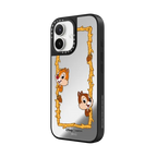 Chip 'n' Dale Mirror Case | iPhone 17 / Mirror Case MagSafe Compatible / Silver on Black | Image 2