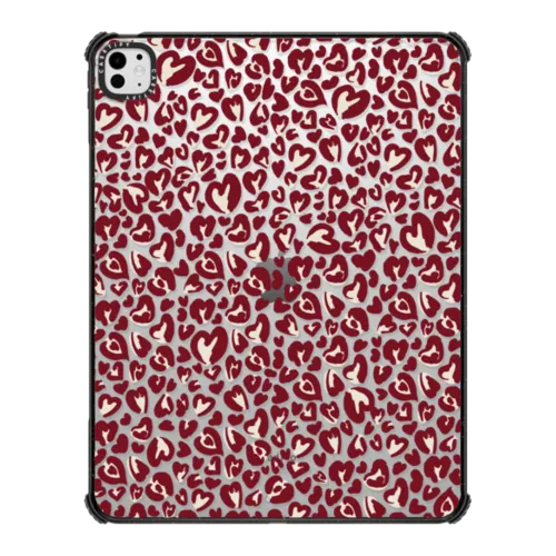 Leopard Red | iPad Pro 13-inch (M4/M5) / iPad Impact Case / Black | Image 1