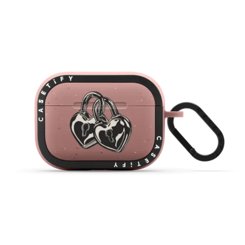 Love Locks | AirPods Pro 2 / Earbuds Bounce Case / Matte Dusty Rose | Image 1
