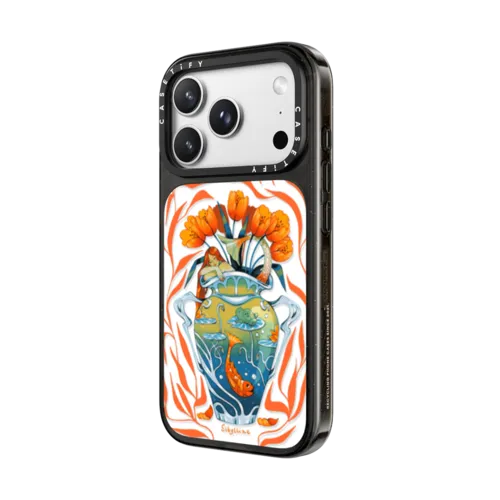 Vase orange Case | iPhone 18 Pro Max / Impact Case MagSafe Compatible - Glossy / Glossy Black | Image 2