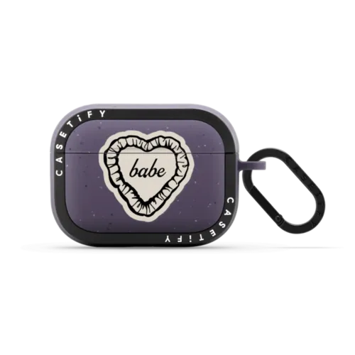 Flash of Love | AirPods Pro 2 / Earbuds Bounce Case / Matte Deep Purple | Image 1