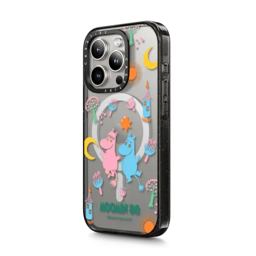 Moomin & Snorkmaiden Case | iPhone 15 Pro / Impact Case MagSafe Compatible / Black | Image 2