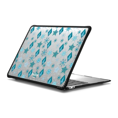 Ice Castle Pattern Laptop Case | MacBook Air 13-inch (M1 / Intel) / MacBook Impact Case / Black | Image 1