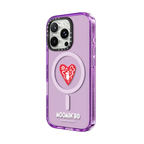 Moomin in Heart Case | iPhone 16 Pro Max / Impact Case MagSafe Compatible / Purple | Image 2