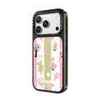 Moomin Stripes Pattern Case | iPhone 18 Pro Max / Impact Case MagSafe Compatible - Glossy / Glossy Black | Image 2