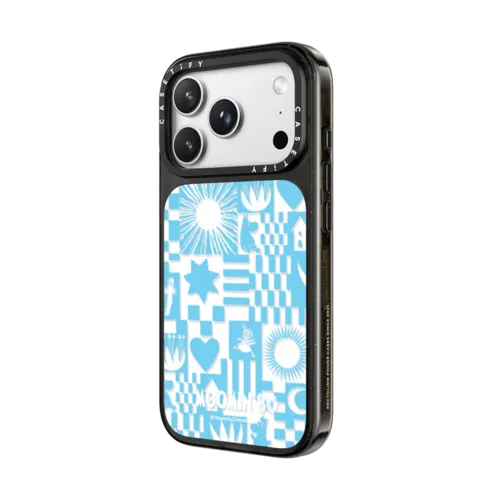 Moomin Puzzle Pattern Case | iPhone 18 Pro Max / Impact Case MagSafe Compatible - Glossy / Glossy Black | Image 2