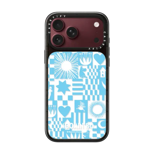 Moomin Puzzle Pattern Case | iPhone 18 Pro Max / Impact Case MagSafe Compatible - Glossy / Glossy Black | Image 1