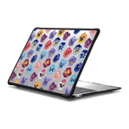 Summer Pansy Flowers | MacBook Air 13-inch (M1 / Intel) / MacBook Impact Case / Black | Image 1