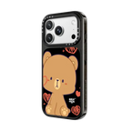 Heart Cheek Mocha | iPhone 18 Pro Max / Impact Case MagSafe Compatible - Glossy / Glossy Black | Image 2