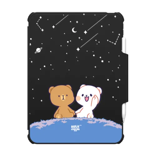 Shooting Star | iPad Pro 11-inch (M4/M5) / iPad Impact Folio Case / Black | Image 1