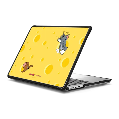 Cheese Laptop Case | MacBook Pro 14-inch (M1 - M5) / MacBook Impact Case / Black | Image 1
