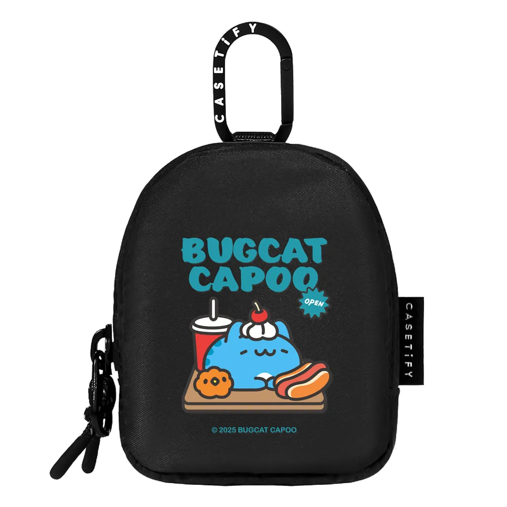 Bugcat Capoo Retro Blue Earbuds Pouch | Image 1